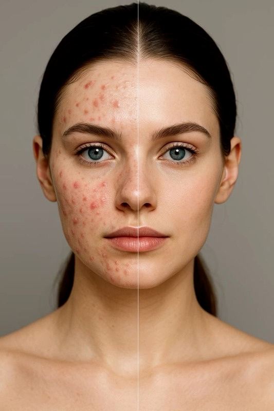 Pele com acne